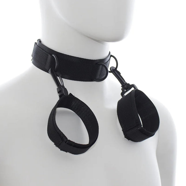 Woman Handcuff Neck Collar Body Restraint Sex Toy Adult BDSM Sex Games Bondage Strap System SM Slave Cosplay Sex Gear 18 Product