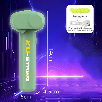 String Rope Glow in The Dark String Rope Launcher Luminous Portable Handheld String Stress Relief Toy For Kids Party Gift