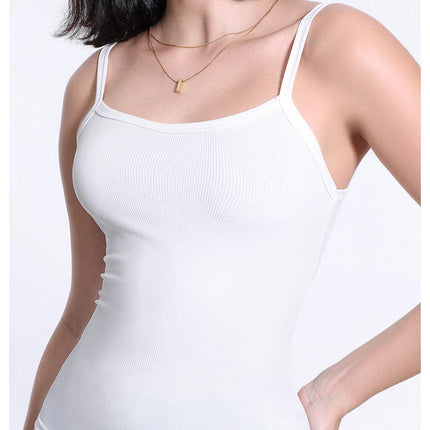 1/3 Piece Four Seasons Thin Solid Color Camisole for Young Women Plus Size Comfortable and Sexy T-shirt Shirt Casual