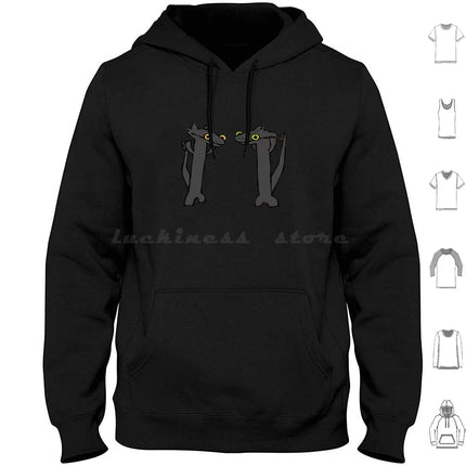 Toothless Dancing Meme Hoodie Cotton Long Sleeve Dragon Toothless Dancing Meme Cute Funny Toothless Dancing Viral Cartoon