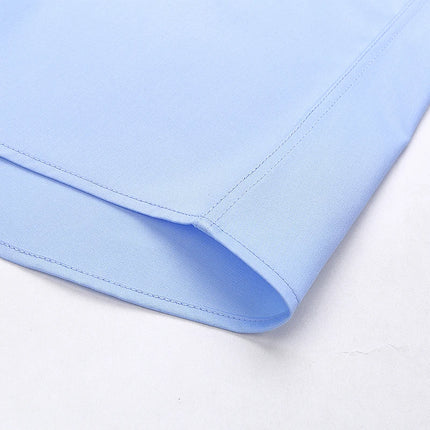 No-Iron Anti-Wrinkle 8XL New Fabric 50% Bamboo Fiber 46%Polyester 4%Spandex Men Shirts Long Sleeve Business work shirt Soft Cozy