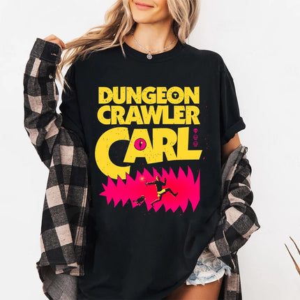 Dungeon Crawler Carl Shirt Sci-Fi Book Lover Tee Vintage Style Fashion Graphic Tee T-Shirt Gift for Women Man T-Shirt