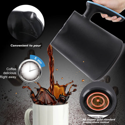 Electric Coffee Pot 300ML For 1-2 Cups Instant Coffee Maker With 600W Power Electric Tea or Coffe Pot