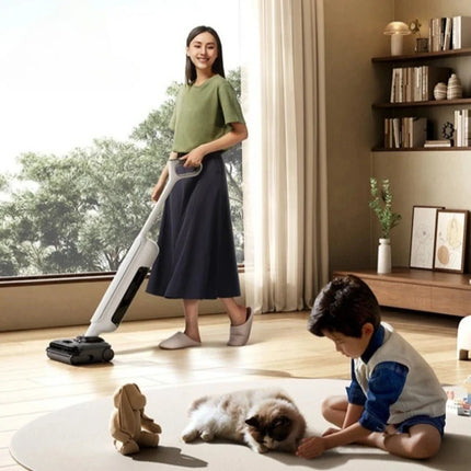 MIJIA Home Wireless Vacuum Cleaner 4 Sweep Drag Anti Entanglement High Suction Built in Odor Suppressor Floor Scrubber