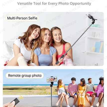 L21 Phone Selfie stick Tripod with Wireless Bluetooth LED Fill Light with Remote Shutter for Android IOS Cellphone