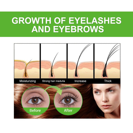 Castor Oil Eyelash Growth Serum With Brush Multipurpose Hair Eyebrow Eyelash Growth Thick Essence Nourishing Moisturize Liquid