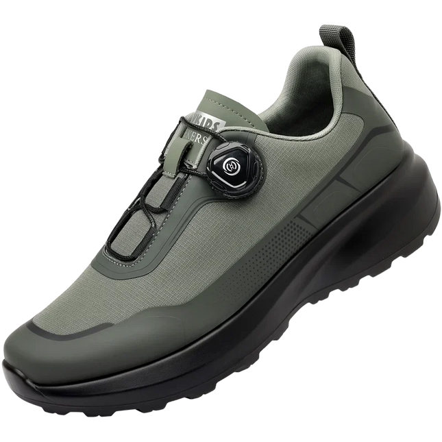 Men's Camping Running Sports Shoes with Lightweight Comfortable Versatile Studded Sole, Solid Color Mountaineering Sneakers