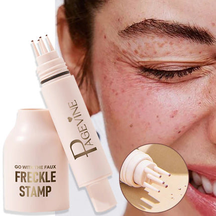 5-Point Freckle Stamp Pen Natural-Looking Waterproof Liquid Freckles Quick-Dry Effortless Air Cushion Tip Dot Spot Application