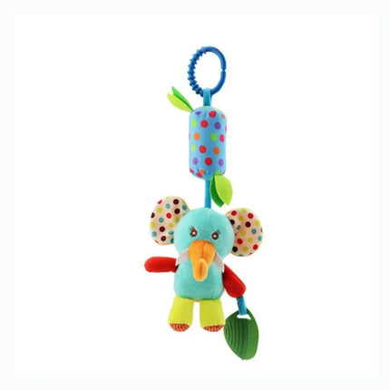 New Baby Rattles Mobiles Cartoon Animal Infant Toddler Toys Stroller Bed Hanging Crib Hanging Bell Plush Toys for 0-12months