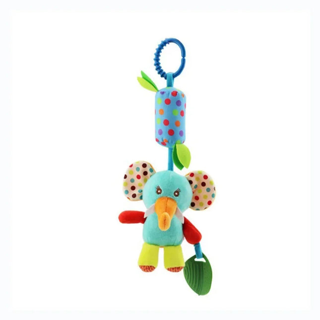 New Baby Rattles Mobiles Cartoon Animal Infant Toddler Toys Stroller Bed Hanging Crib Hanging Bell Plush Toys for 0-12months