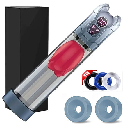 Electric Penis Pump with 5 Suction 6 Training Modes Automatic Male Masturbator LCD Pumps Enlargers Ault Sex Toys For Men