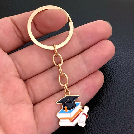 2026 Graduation Gown Cap KeyChain Ring Student Women Jewelry Personalized Accessories Fashion Pendant Gifts Forever