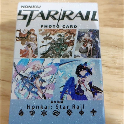 Honkai:Star Rail 50PCS/Set Decor Laser Lomo Card Photocard HD Double-sided Small Album Photo Card For Fans Collection Postcard