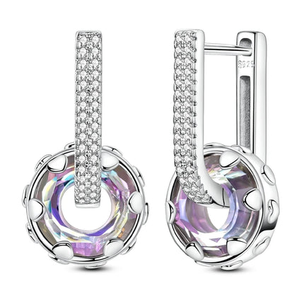2025 New 925 Sterling Silver Earrings Simple Bow Strawberry Butterfly Hoop Stud Earrings for Wedding Party Women Jewelry Girls