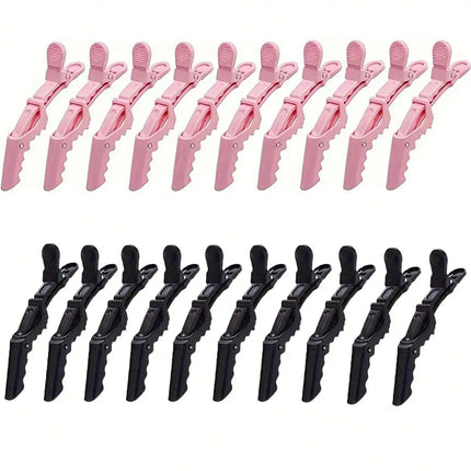 5/10/12/20 Piece Set of Multifunctional Hair Styling Sectioning Clips, Positioning and Partitioning Alligator Clips Suitable for Professional Hairdressers, Women's Hair Clips, Plastic Non-Slip Hair Clips, Professional Hairsty