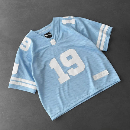 Haunted Mound Polo Shirt America Retro Street Hip Hop Short Sleeve Shirt Y2k Men Casual Embroidery Cotton Top Baseball Clothing