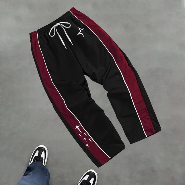 2026 New Men's Star Print Casual Sports Trouser Spring And Summer Fitness Training Trousers Suitable For Everyday Trendy Outfits