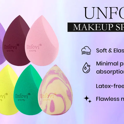 7-Pack Soft Makeup Sponge Set Cosmetic Egg for Easy Application Easy to Clean And Carry High-Quality Egg-shaped Sponges