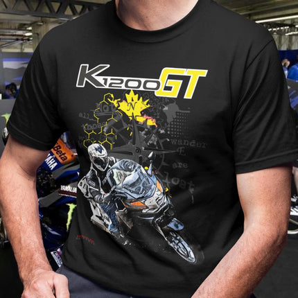 438@EY B/M.W K 1200 GT T Shirt The Ultimate Travel Motorcycle Tee Grand Tourer Rider Graphic Top For b.mw Fans Long Distance Gif