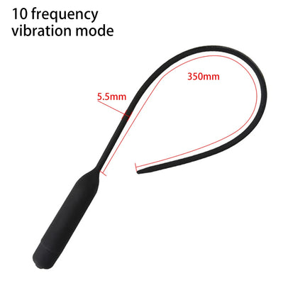 10 Frequency Urethral Vibrator Catheter Penis Plug Sex Toy for Men Vibrating Urethral Plug Penis Insertion Urethra Sound Dilator
