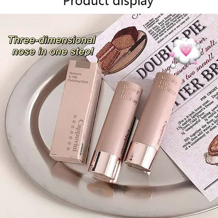 Waterproof Nose Shadow Contouring Bronzer Highlighters Stick Matte Grey Brown Bronzer Contouring Stick Face Brighten Cosmetics