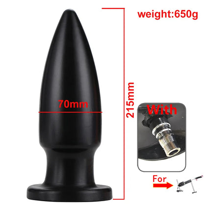3XLR Sex Machine Attachments Huge soft Butt Plug Large Anal Trainer Realistic Dildo adult Masturbation Toys Vac-U-Lock Connector