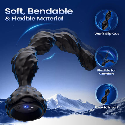2026 New Anal Bead Vibrator Prostate Massager Remote Control Vibrating Butt Plug 7 Vibrating Modes Adults Sex Toys for Men Women