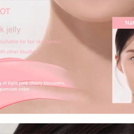 AZTK JC04 Water To Powder Liquid Blush Soft Matte Natural Flush Brightening Cheek Tint Lightweight Blendable Waterproof Makeup