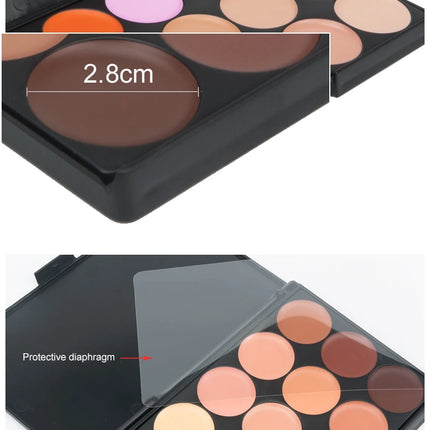 Multifunction Concealer Palette Cream Texture Covers Acne Marks Dark Circles 15 Colors Face Makeup Waterproof Make up Cosmetics