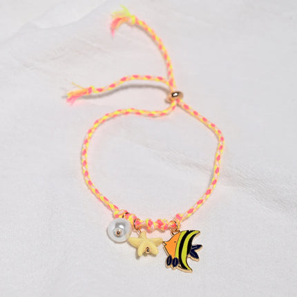 Fashion Design Painted Fish Anklet for Women Starfish Beautiful Artificial Pearl Bead Bohemia Bracelets Anklet For Women