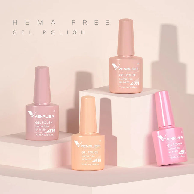Venalisa 7.5ml Nail Gel Polish 60 Colors Hema TPO Free Milky White Jelly Soak Off UV LED Varnish Full Coverage CANNI Manicure