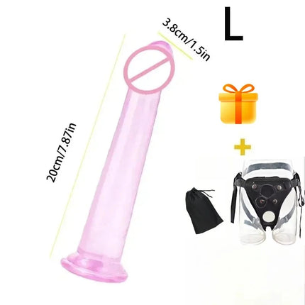 Strap On Dildo Panties Wearable Massager Penis Penetration For Couples Dildos Lesbian Cock Gay Harness Women Realistic Sex Penis