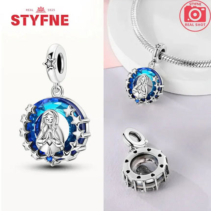 Real Silver S925 Beads Forever Friend Love Star Charms Fit Original Bracelet DIY Bead for Women Jewelry Fine Gift Original