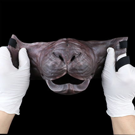 SHAZ Realistic Dog Mouth Silicone Mask Mastiff BDSM Oral Sex Aid Party Dress up Prop Adult Cosplay Costume Accessory for 18+