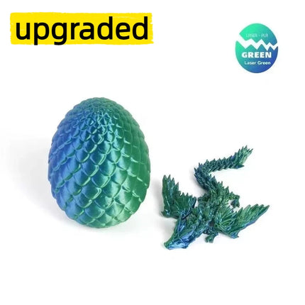 3D Printed Dragon Colorful Gem Dragon Figurines Movable Joint Rotatable Articulated Dragon Crafts Desktop Western Action Figure