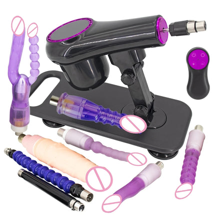 FREDORCH Portable Sex Machine Adjustable Speed Angle Automatic Wireless Control for Woman Man Masturbating Pumping Gun Sex Toys