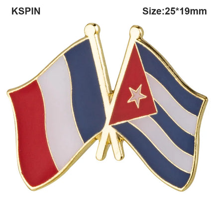 Cuba Flag Badge Brooch Natinal Lapel Pins Flag Lapel Pins Country Flag Badge