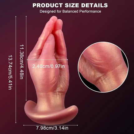 Realistic Hand Silicone Anal Plug Dildo With T-base Wearable Prostate Anal Trainer Sex Toys For Men Women Gay Penetration Anal