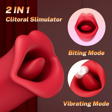 Sex Toys Sucking Vibrator for Women Tongue Licking Clitoris Sucker Female Powerful Clitoral G Spot Nipple Stimulator Adult Goods
