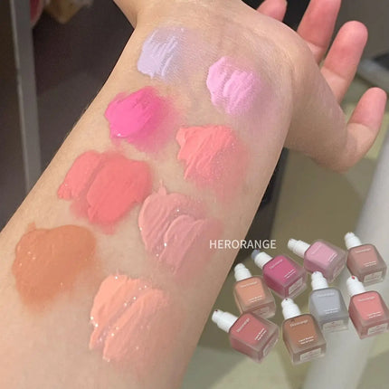 Herorange Hydrating Liquid Blush Lightweight Smooth Blend Non Cakey Natural Glow Long Lasting All Skin Types