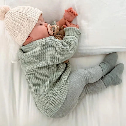 0-7T Toddler Kid Baby Boy Girl Winter Clothes Newborn Baby Sweater Infant Knit Pullover Top Casual Basic Top Knitwear Outfit