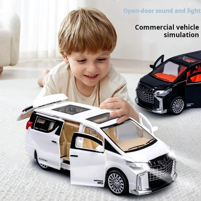 Children's Inertia Pull back Car Toy with Lighting Sound Simulation Commercial Car Model Boy Gift Toy Car Kids Holiday Gift