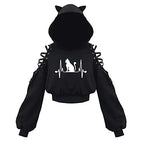 S / Black printed F