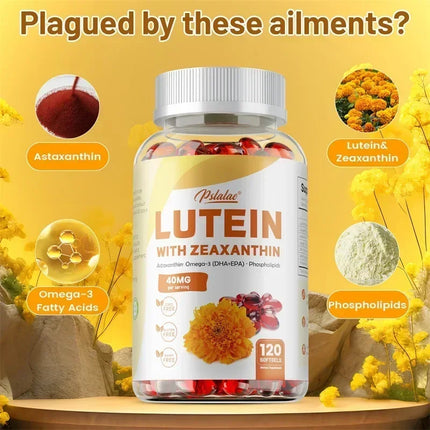 Lutein & Zeaxanthin - Anti-oxidation, Maintain Eye & Vision Health,  Supports Eye Strain, Dry Eyes