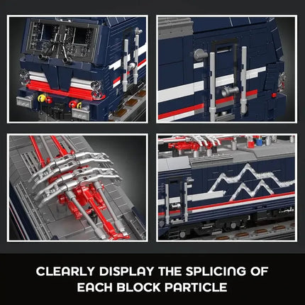 Mould King 12045 Technical Vectron MS Electric Locomotive Building Blocks Set Remote Control Cargo Train Toy for Collection