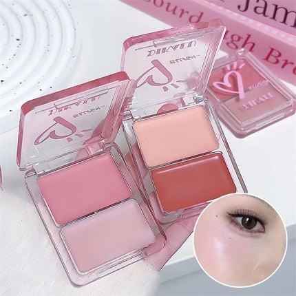 Water Light Peach Cream Blush Milk Pink Cream Natural Cheek Tint Brighten Waterproof Face Contouring Orange Blush Palette Makeup