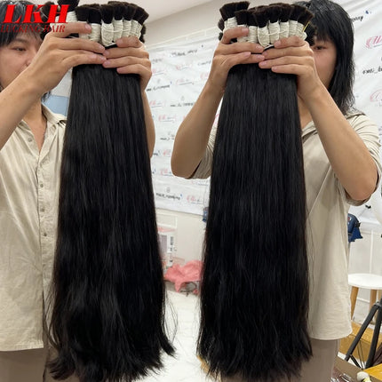 Virgin Real100% Human Hair Bulk Extension black 613 Blonde Hair Bulk 12a Weaving For Braiding Unprocessed No Weft Straight Hair