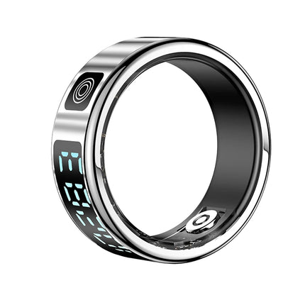 Smart Ring For Men Women Multifunctional Health Tracker Heart Rate Blood Oxygen Monitor Sport 5ATM Waterproof Ring Sleep Fitness