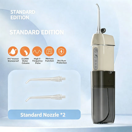 Portable Retractable Water Flosser, Electric Oral Irrigator for Teeth Cleaning, Braces & Tongue Care, Ultrasonic Dental Cleaner