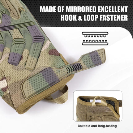 Tactical Half Finger Gloves Outdoor Sport Cycling Hunting Shooting Camping Hiking Combat Bicycle Non-slip Shock-proof Gear Men